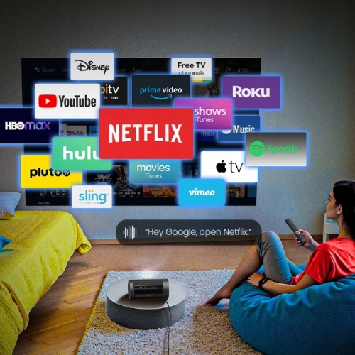 Prenosný laserový DLP projektor PicoPlay JMGO + statív + powerbanka